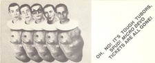 DEVO 1982  OH, NO! IT'S TOUGH TUBOR, SPUD! MICRO DEVO TOUR / HANDBILL / VG 2 EX