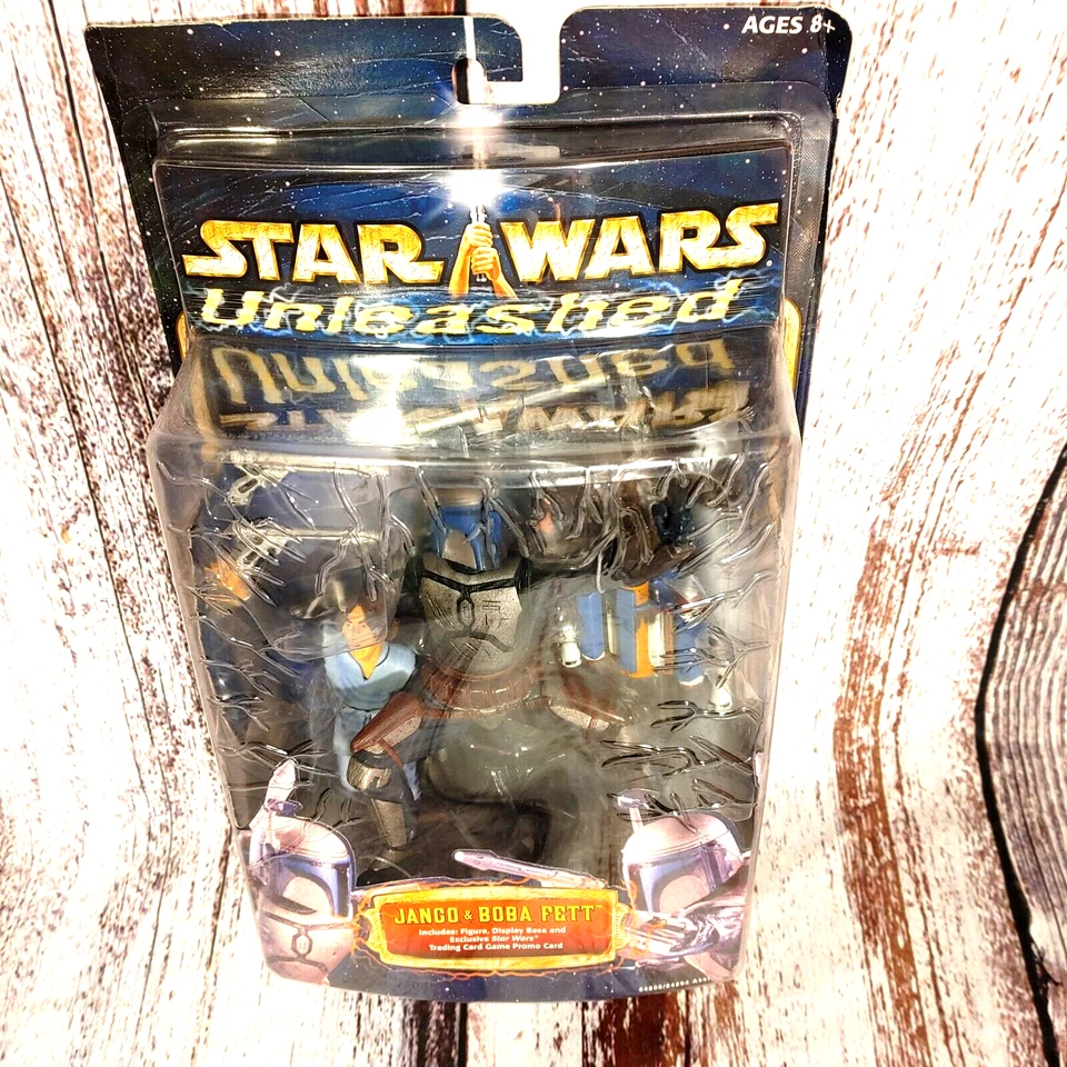 Star Wars Unleashed Jango and Boba Fett 2002 nuevo sellado de fábrica. Hasbro. Foto 2 de 4