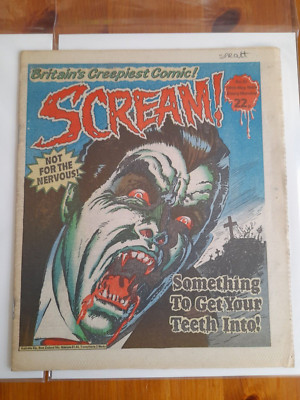 Scream! #10 May 1984 FINE+ 6.5 IPC Dracula cover