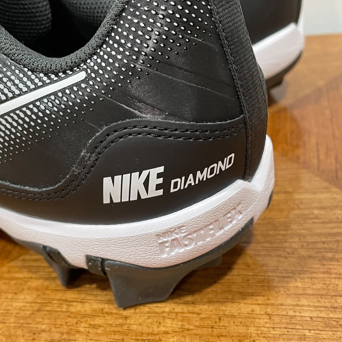 Nike Mens Alpha Huarache 4 Keystone Baseball Cleats DJ6524-011 Black Size 10.5 Nike Mens Baseball Cleats Size 10.5 Alpha Huarache 4  main image 2