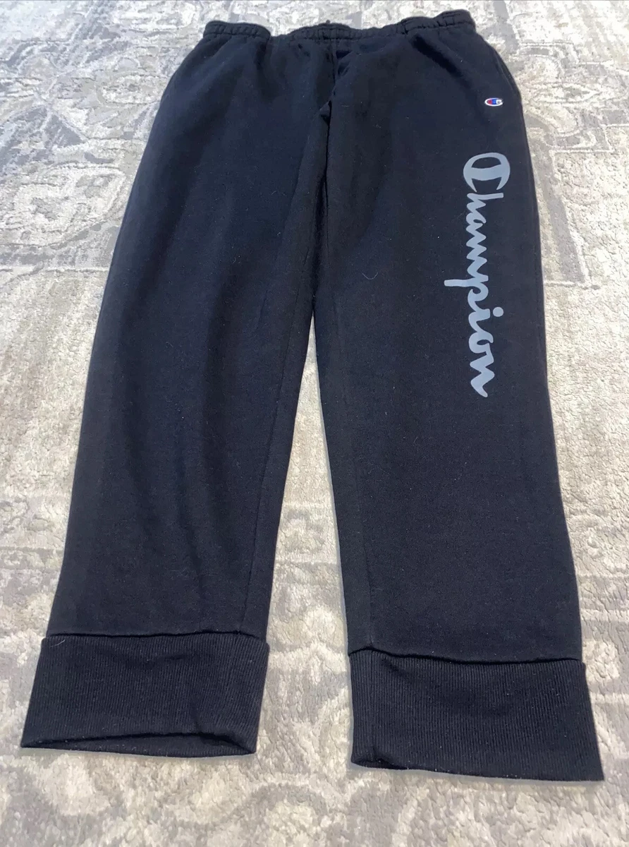CHAMPION AUTHENTIC MEN SIZE 2XL BLACK LOGO JOGGER SWEATPANTS eBay