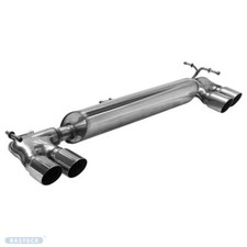 BASTUCK Duplex Sportauspuff mit ZUbehör je 2x76 für Renault Twingo 3 Facelift