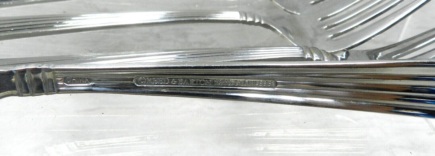 Reed & Barton CRESCENDO II Stainless Flatware 5 Salad Fork Set