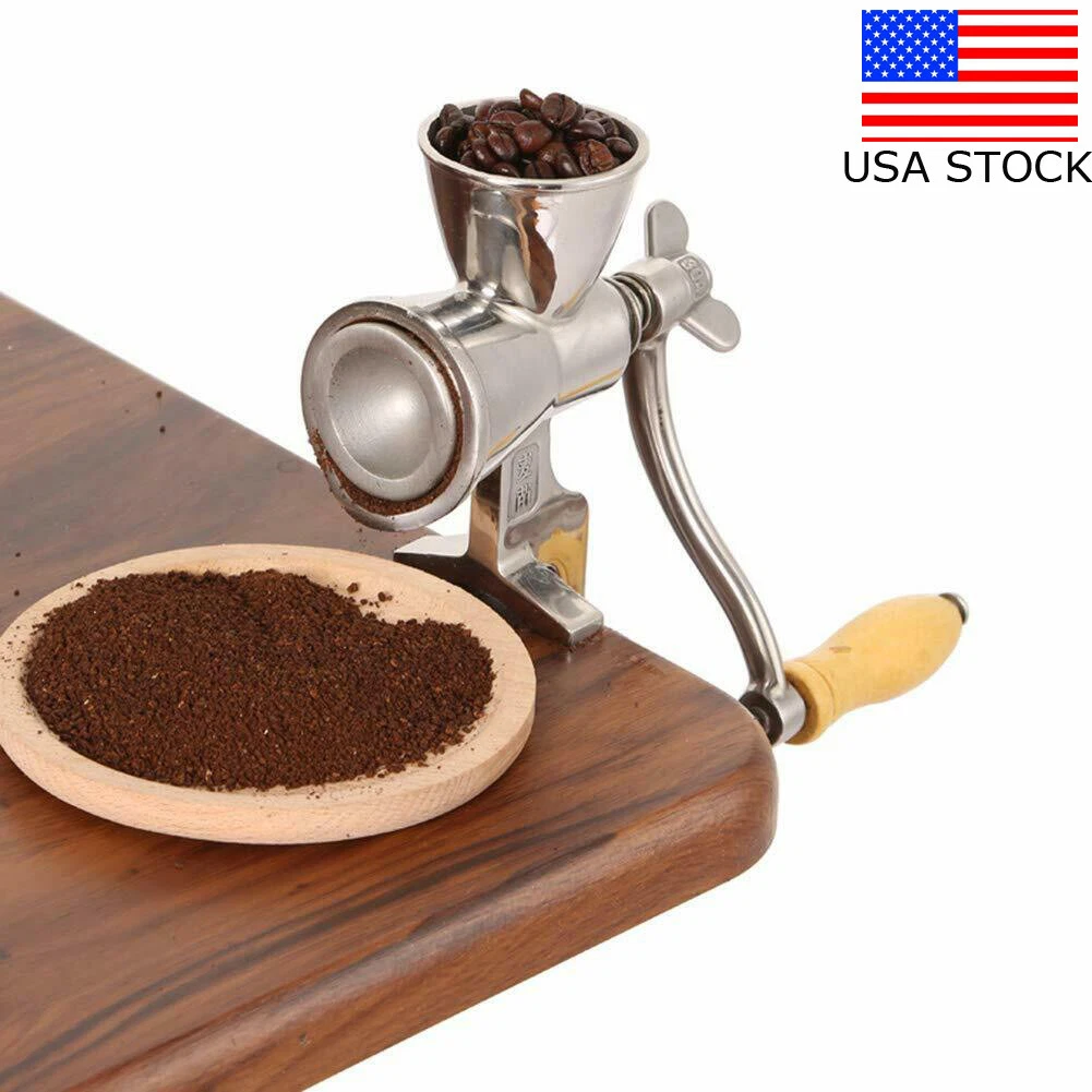 Manual Grinding Miller Corn Coffee Bean Grain Miller Nut Grinder Stainless Steel