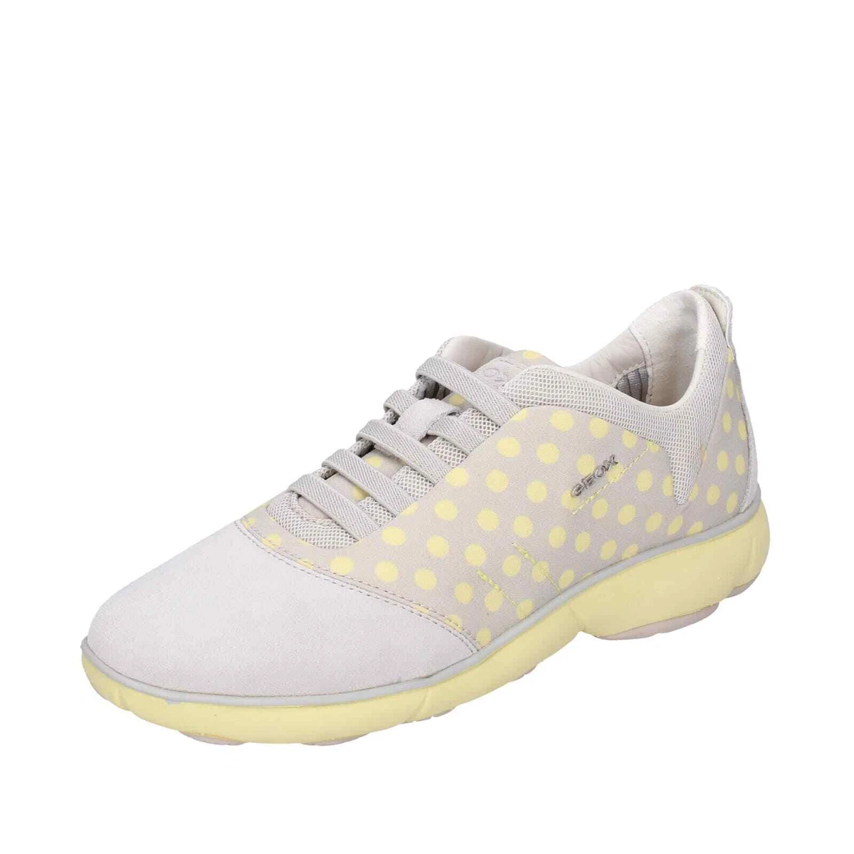 shoes women GEOX sneakers beige yellow textile D NEBULA BE76 | eBay