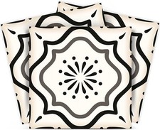 Black White Collection Peel and Stick Tile Stickers 24 PC B5