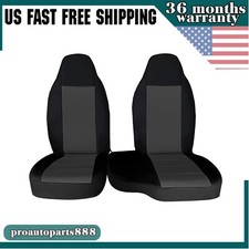 2pcs For Ford Ranger 2004-2012 Front 6040 Highback Bench Seat Cover W Hooks