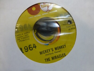 SMOKEY ROBINSON & MIRACLES MICKEY'S MONKEY &WHATEVER MAKES YOU HAPPY EXC  45