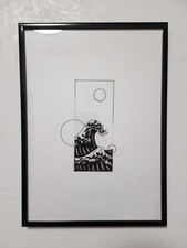 Quadro, arredo Onda giapponese