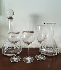 Servizio Bicchieri Cristallo X12 lavorato a mano CDS Kristal 38 pezzi glasses 