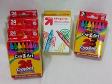 Lot of Crayons 5 Boxes School Art Colors Coloring Quality Non Toxic 119pc Crafts