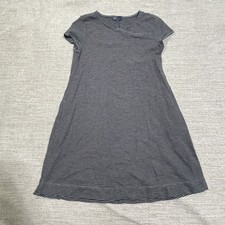 Gap Shirt DressWomen’s Xtra Small Gray Blue Striped Cap Sleeve Short Knit Basic