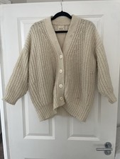 Babaa Women’s Wool Cardigan No 19 Natural One Size RRP £280