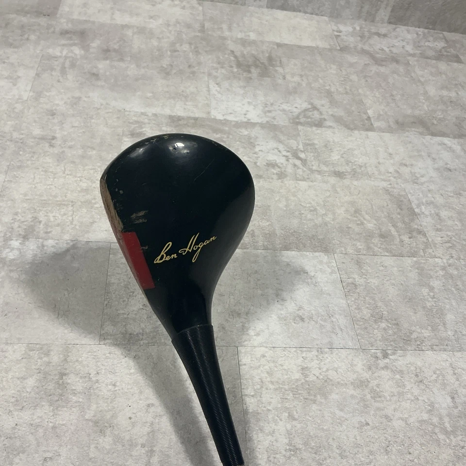 Vintage Ben Hogan Speed Slot Persimmon Driver 1 Wood Regular Shaft Hogan Handle - Image 3 of 4