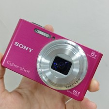 SONY Cyber Shot DSC-W730 Pink Digital Camera 8x Zoom 16.1MP W/Accessories 90 New