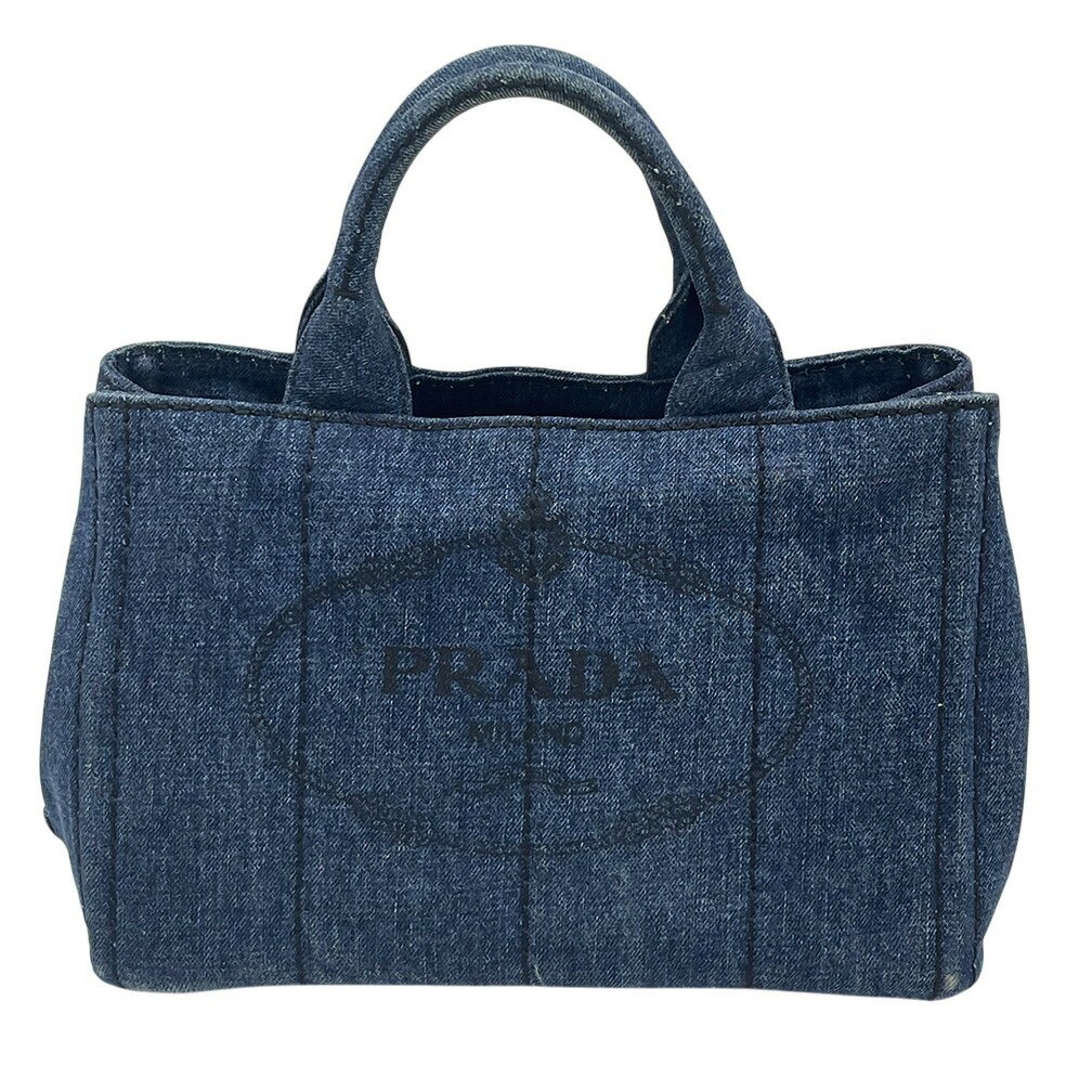 Prada Handbag PRADA Bag BN2439 Canapa Tote Mini CANAPA Canvas Denim Mini Size Lo
