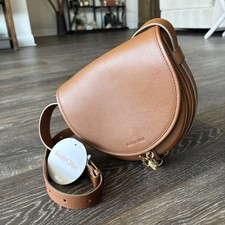 Borsa a tracolla See by Chloé Tan Mara Saddle nuova con etichetta - pelle caramello