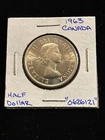 1963 Canada 50 Cents Canadian Silver Half Dollar “0626121” 50C