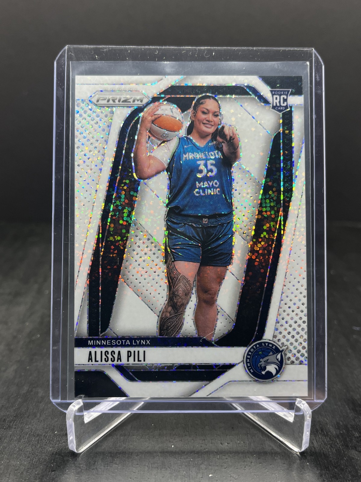 2024 Panini Prizm WNBA Basketball Alissa Pili RC Rookie White Sparkle SP #150