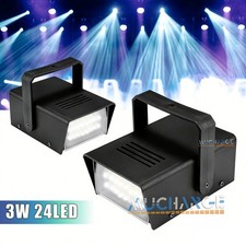 2X Stage Lights Flash Effect Light Disco Party Strobe White Atmosphere Lamp