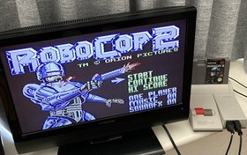 NES ~ ROBOCOP  2 ~ Nintendo Game 3 Screw NES-2C-AUS Game Cart Only Pal A