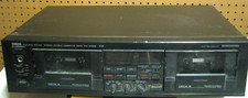 Vintage YAMAHA NATURAL SOUND STEREO DOUBLE CASSETTE DECK KX-W602 Powers up/ L