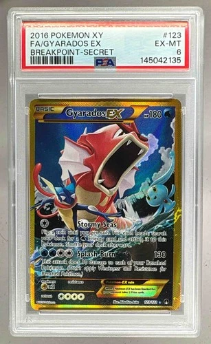 2016 Pokemon XY BREAKpoint 123 Gyarados EX PSA 6 145042135