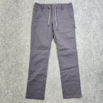686 Everywhere Collection Pants Mens 30x30 Gray Slim Chino Microfiber Stretch
