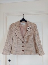 WOMENS  LADIES PHASE EIGHT OCCASIONS OFFICE SUMMER BOLERO SHRUG JACKET. SIZE 16