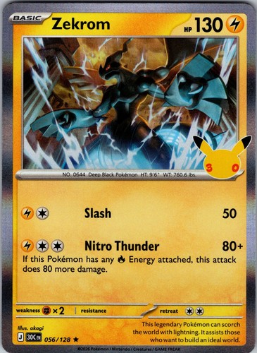 Zekrom 056/128 Black & White Rare LP Pokemon TCG