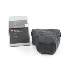 LEICA LEATHER POUCH LARGE FRONT BLACK  BOX 14894 5713