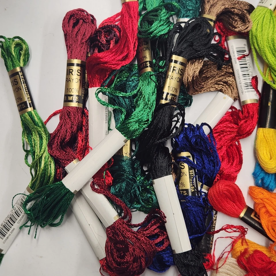 Iris & Designs for the Needle Embroidery Floss Cotton Skeins Assorted Colors lot - Image 2 of 4