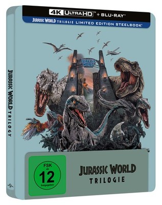 Jurassic World - Limited Ultimate Steelbook Trilogy  + (4K UHD Blu-ray)