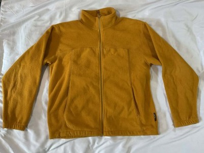 Cabelas Mens Fleece Polartec Zip Jacket Large Tall  Yellow