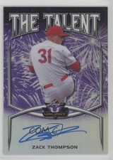 2019 Leaf Valiant The Talent Purple Prismatic 2/15 Zack Thompson Auto 07rd
