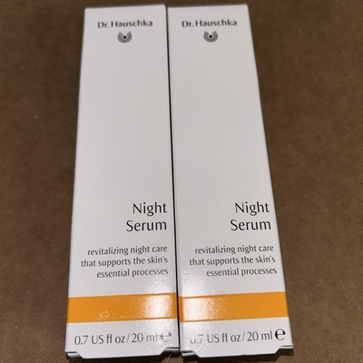 Lot of 2 Dr. Hauschka Night Serum Revitalizing Night Care 0.7fl oz 20ml Exp 2/27