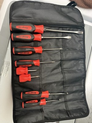 Snap On 8 Pc Soft Grip Handle Screwdriver Set