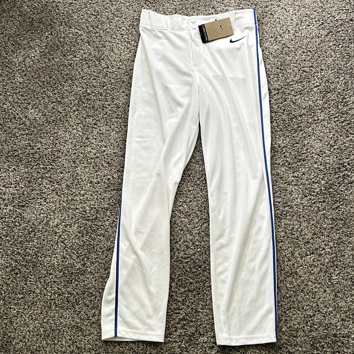 Nike Vapor Select 2 Piped Jugend Baseball Hose weiß blau Kinder XL DX9171-103