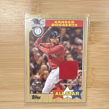 2022 Topps  - 1987 Topps Baseball All-Star Relics Xander Bogaerts #87ASR-XB