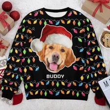 Custom Photo Youre Pawsome Personalized Ugly Sweater Gift for Pet Owners Pet