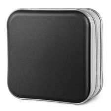 CD/DVD Cases 40 Capacity Disc Storage Binder for Car Black