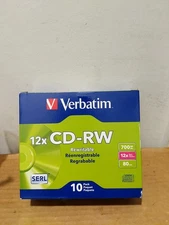 10 12X CD-RW 700MB - 80 min Rewritable Discs FACTORY SEALED