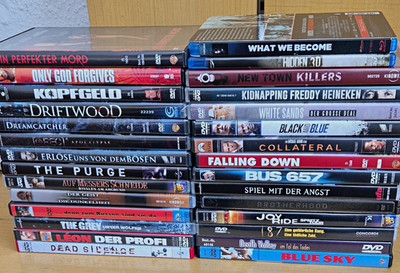 29 DVD & Blu-ray Film Konvolut Sammlung The Purge Collateral Falling Down u.a.
