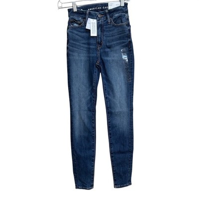 NWT American Eagle BFF Jegging Luxe Stretch Dark Atlantic Jeans XS Regular