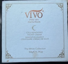 New Vivo Per Lei Cell Renewing Night Cream The White Collection 1.7 fl oz