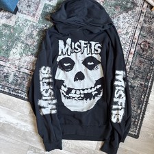 Misfits  Big Logo Hoodie  Size XL  Vintage  Sleeve Logo Rock Band