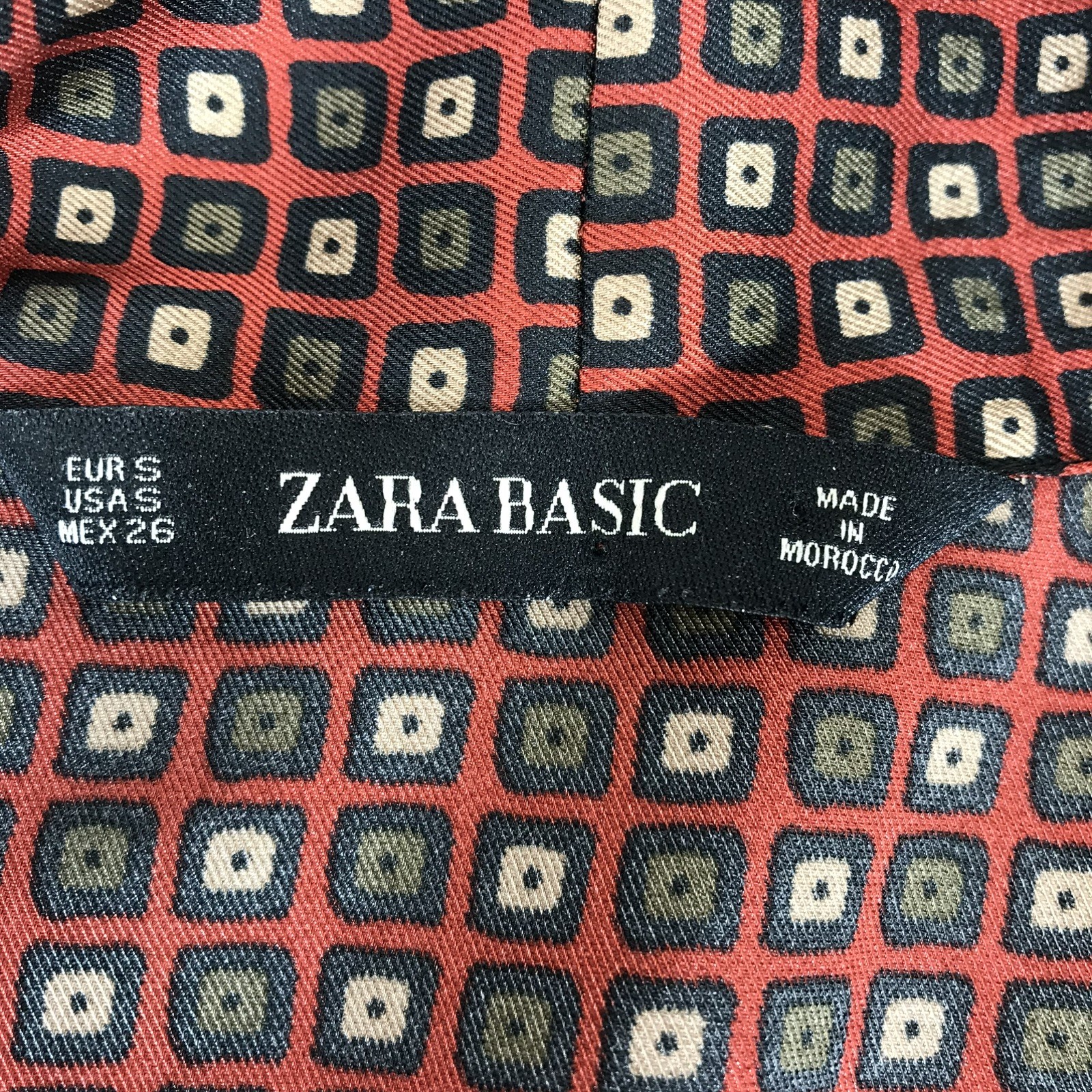 Zara Basic Button Statement Blouse Necktie Scarf … - image 4