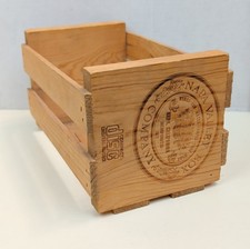 Vintage Napa Valley Box Company Wooden CD Holder Crate Rustic Storage Rack Decor