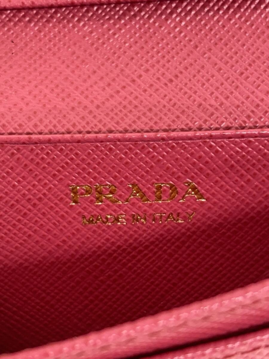 PRADA Leather Card Case Pink for Women thumbnail 3