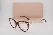NEW CHLOE CH 0058O 001 HAVANA GOLD AUTHENTIC EYEGLASSES 50-17